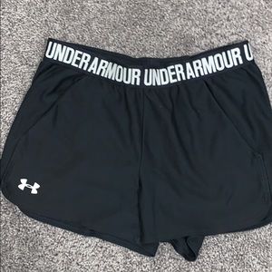 Black Under Armour women’s Play Up shorts